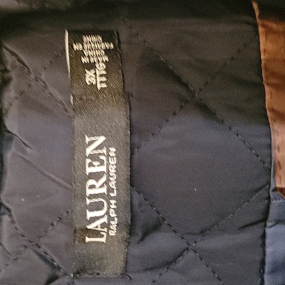 Lauren by Ralph Lauren navy blue quilted coat women's size 3x - Picture 3 of 5